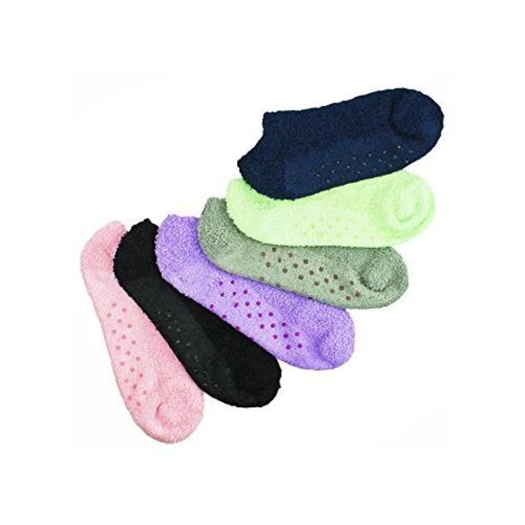 Soft & Cozy Non-Slip 6-Pack Ankle Slipper Socks - Picture 4 of 6